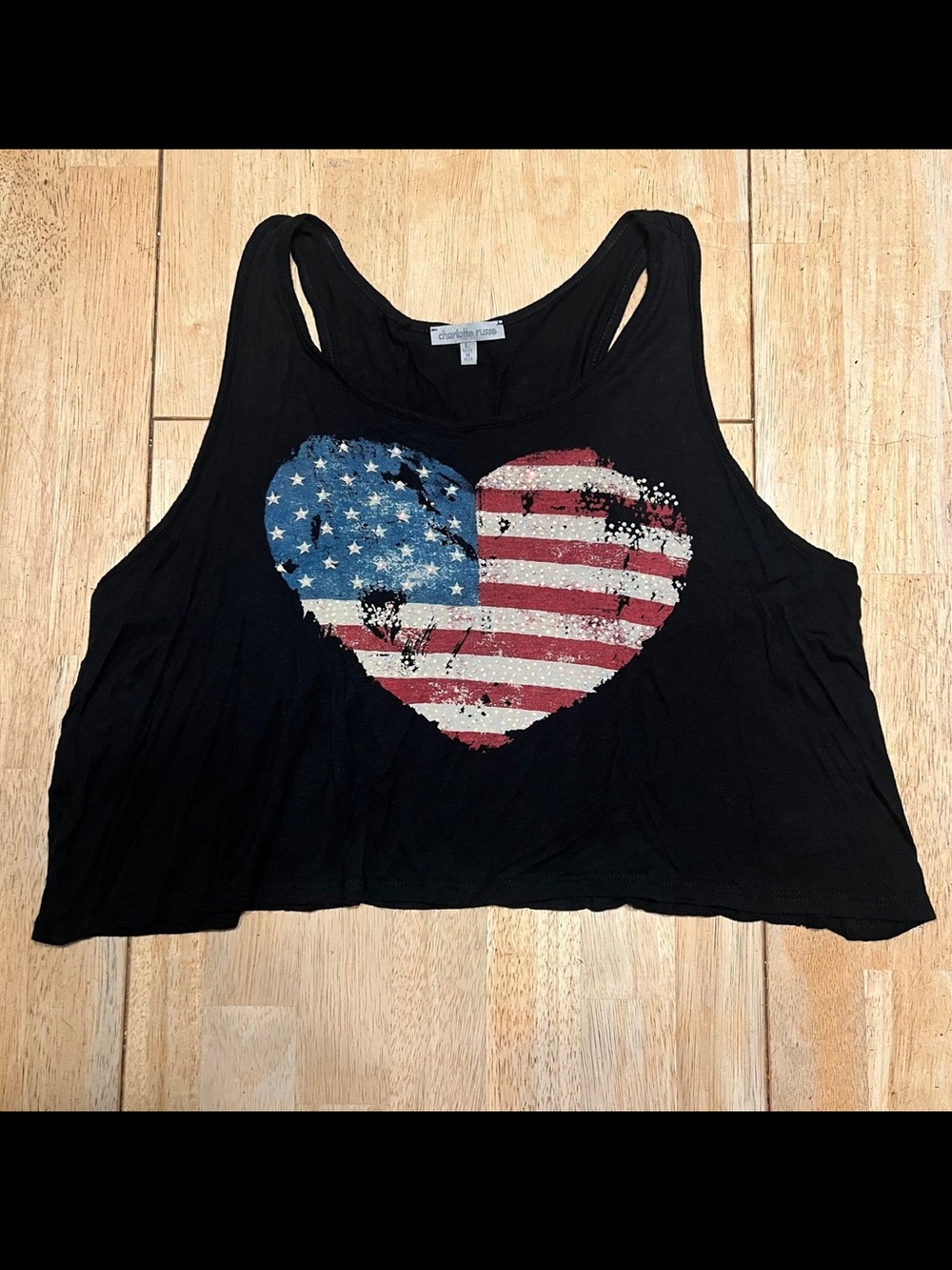 Charlotte Russe Americana Tank Top ~ Size: Large